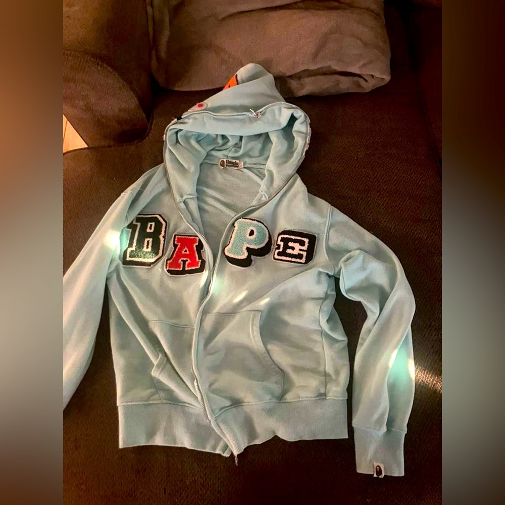 Bape Mint Hoodie Sweatshirt with Bold Lettering